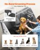50 Inch Dog Grooming Bath Tub Stainless Steel w Stairs Water Filter Left