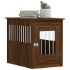 Dog Crate Furniture Brown Oak 21.7"x31.5"x26.8" Engineered Wood