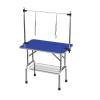 Large Grooming Table for Pet Dog and Cat with Adjustable Arm and Clamps Large Heavy Duty Animal grooming table, 42''/Blue