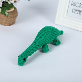Natural Jute Dog Chewing Rope For Dental Tough With Cute Animals Fruit Eco-Friendly Knot (style: Dinosaur)