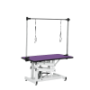 42.5INCH HYDRAULIC PET GROOMING TABLE WITH "H" ARM PURPLE