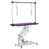 42.5INCH HYDRAULIC PET GROOMING TABLE WITH "H" ARM PURPLE
