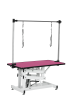 42.5INCH HYDRAULIC PET GROOMING TABLE WITH "H" ARM PINK